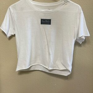 White crop top